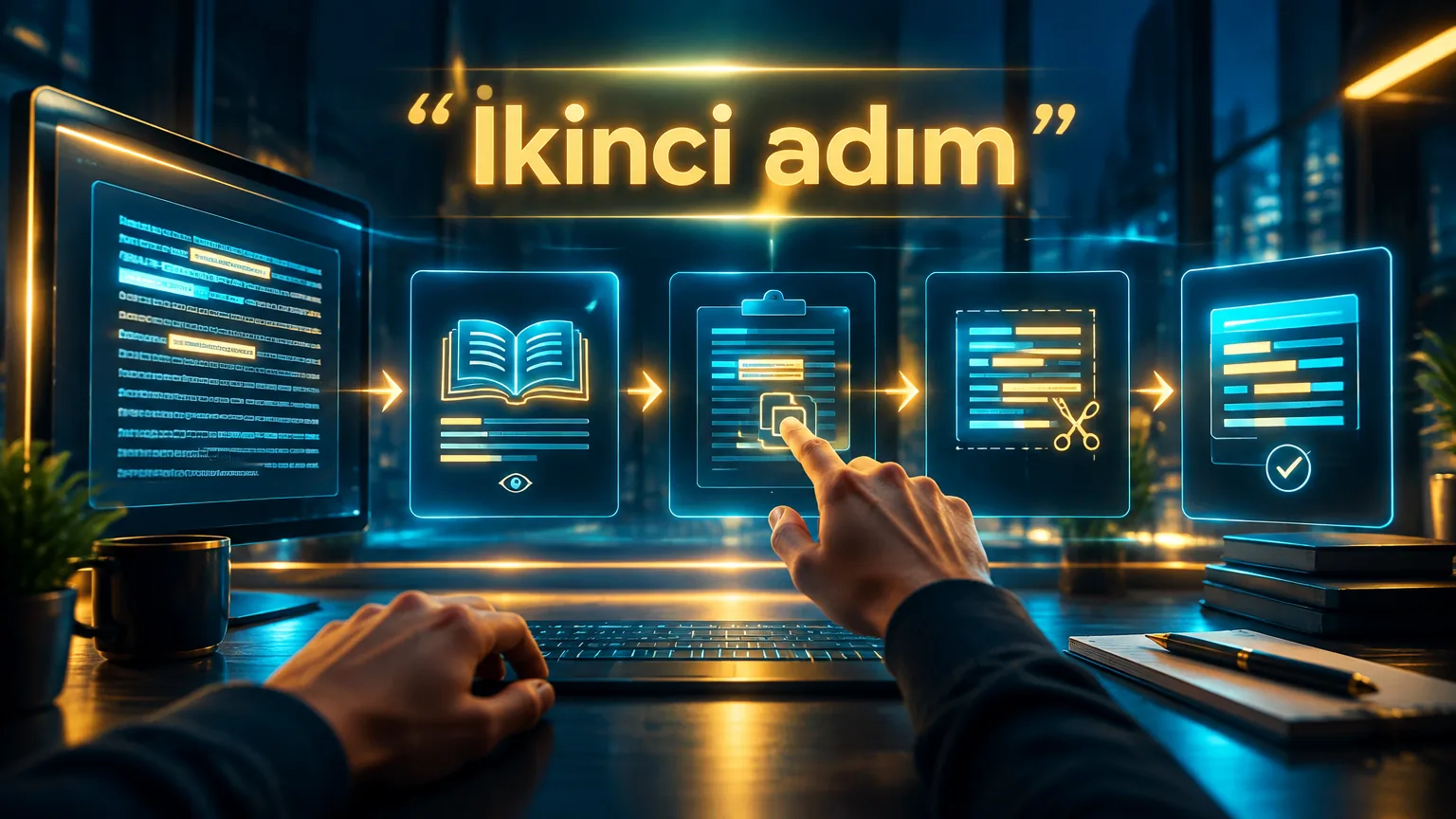 İkinci adım: Önce oku, sonra yapıştır, sınıra göre kısalt